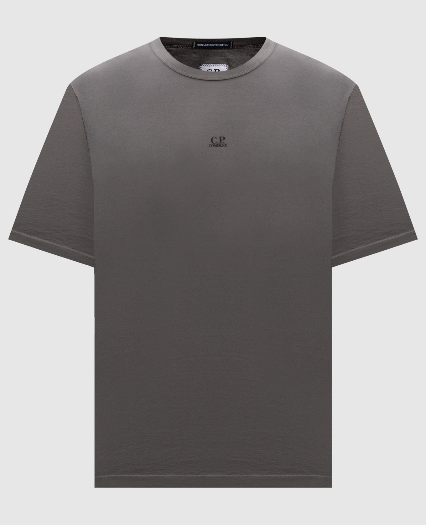 

Grey T-shirt with logo print C.P. Company