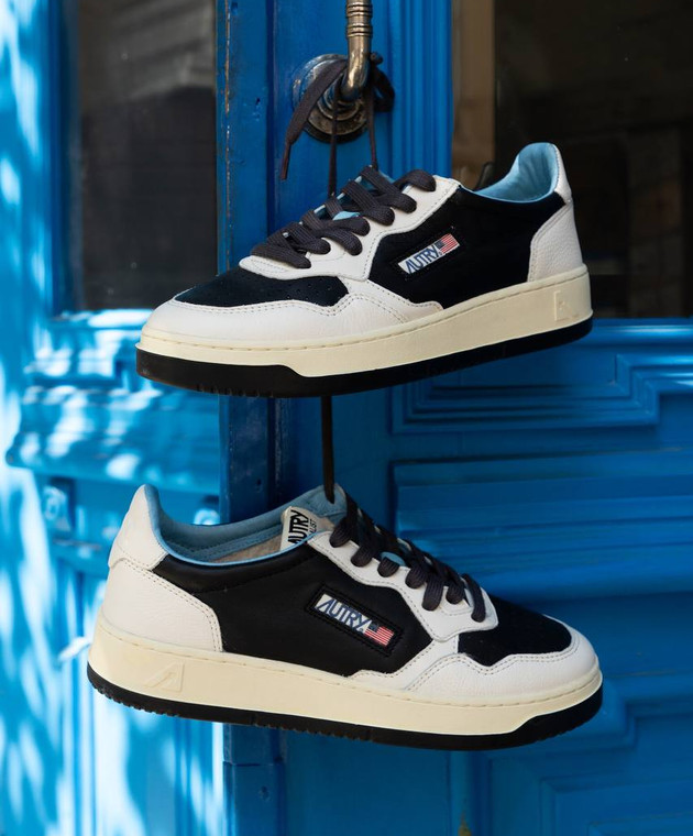 AUTRY - Medalist leather sneakers with logo patch AULMDT02