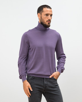 Brunello Cucinelli Purple golf from wool and cashmere M2400103