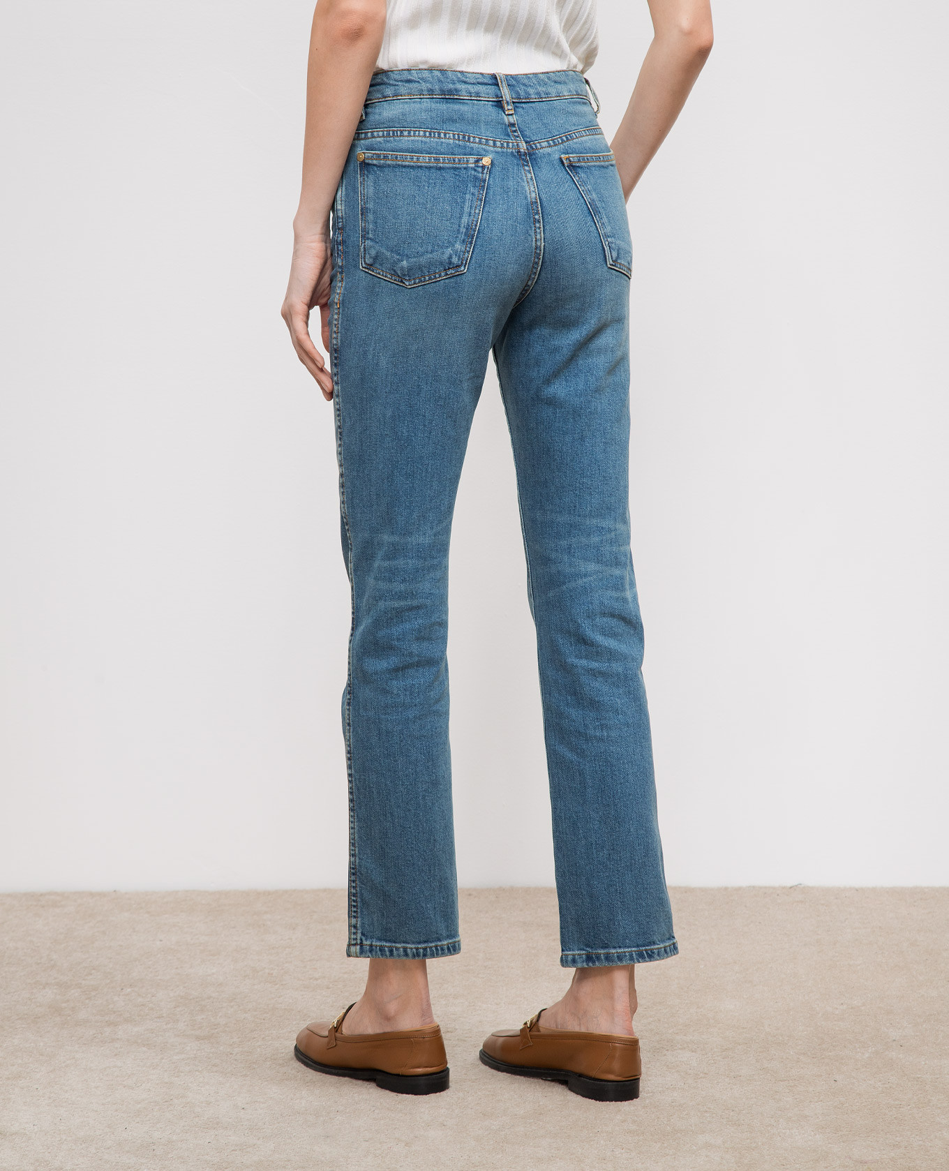 Blue jeans with a distressed effect JOSEPH 4