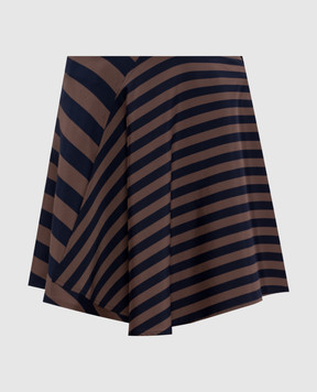 Brunello Cucinelli Striped silk mini skirt M0F63G2257