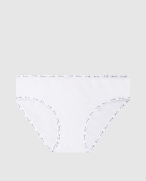 Story Loris Children's white panties with a logo 3632726