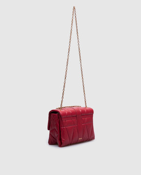 Versace Red Medusa leather messenger bag 10159641A12973