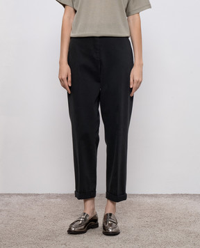 Peserico Gray pants with lapels P04680T302487