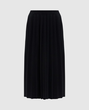 LISA YANG Black Minda pleated skirt with cashmere 2025382
