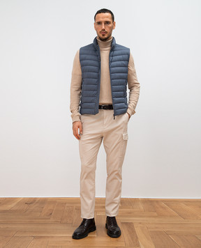 MooRER Blue down vest CALAF S3 CALAFS3
