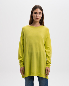 Solotre Yellow sweater made of wool M3S0082S