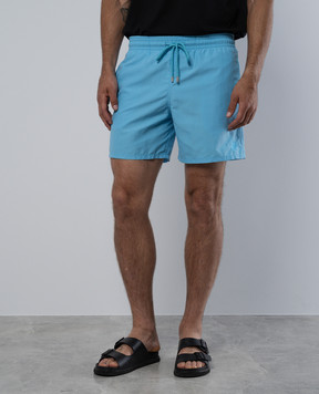 Vilebrequin Blue swimming shorts with a water-reactive effect MOOAD125