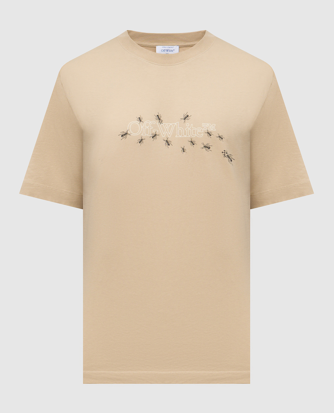 

Beige T-shirt with Ants Arrow logo print Off-White