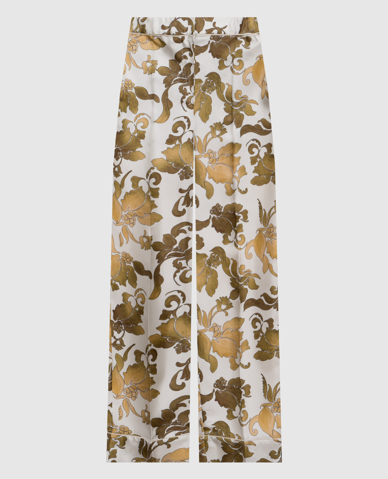 

White LEDA silk pants with floral print Max Mara