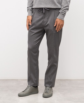 Cashmere&Whiskey Gray pants with wool 02556R0498