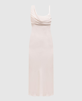 Peserico Beige dress with shiny texture E0209201940