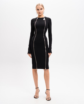 The Attico Black midi dress 250WCW00210PLL002AA