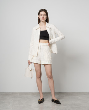 Jil Sander Beige shorts with a reaper effect J02MU0108J20138