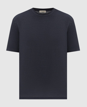 Cashmere&Whiskey Blue linen T-shirt TS6452360706F
