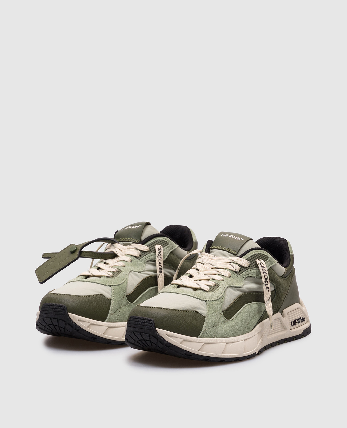 

Green Kick Off combo sneakers Off-White