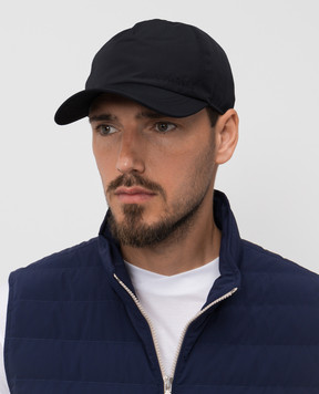 Canali Blue cap with logo YA00028H100