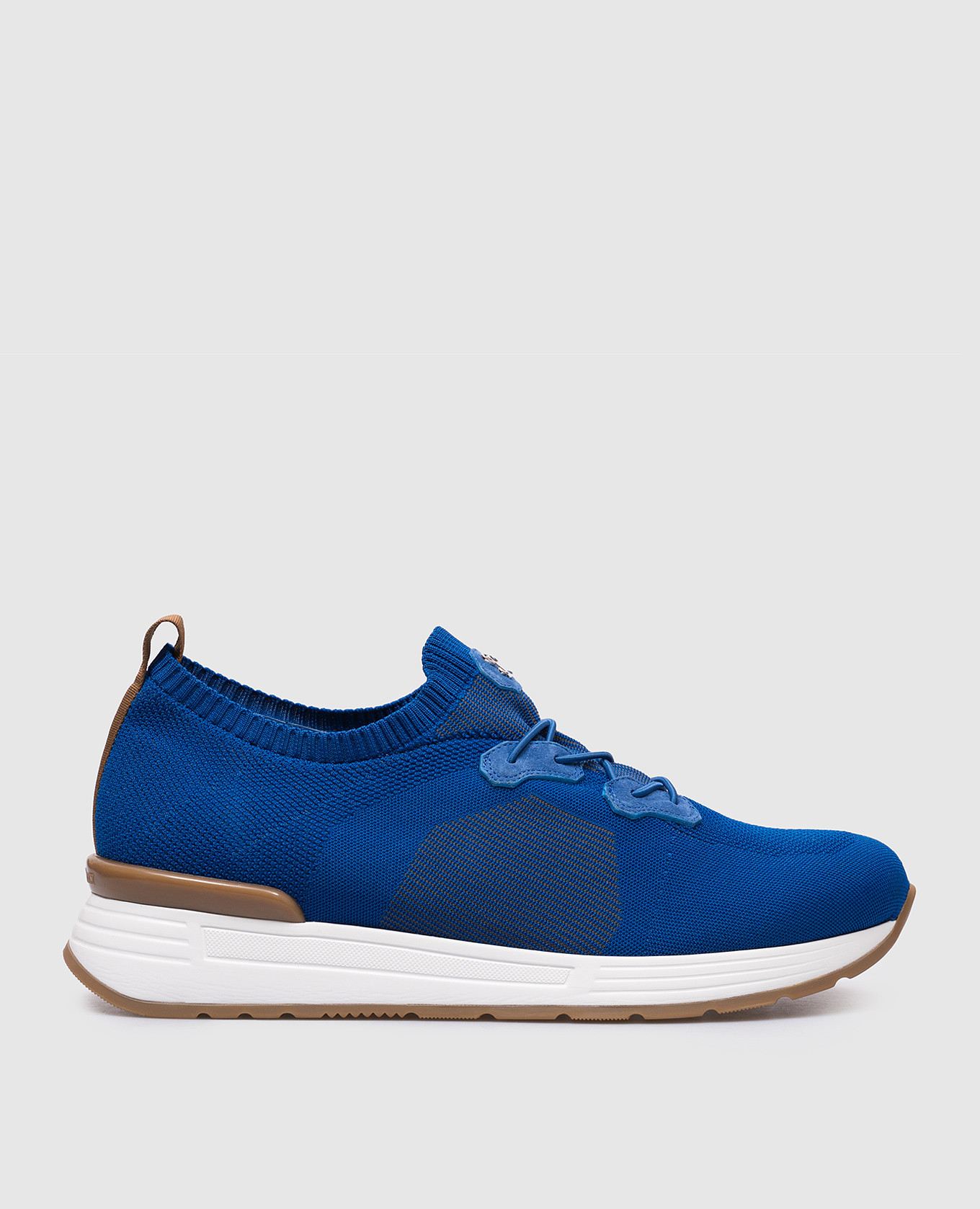 Blue sneakers with logo Stefano Ricci
