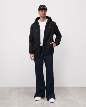 Valentino Black jacket with VLogo emblem 7V3CJD41CKV