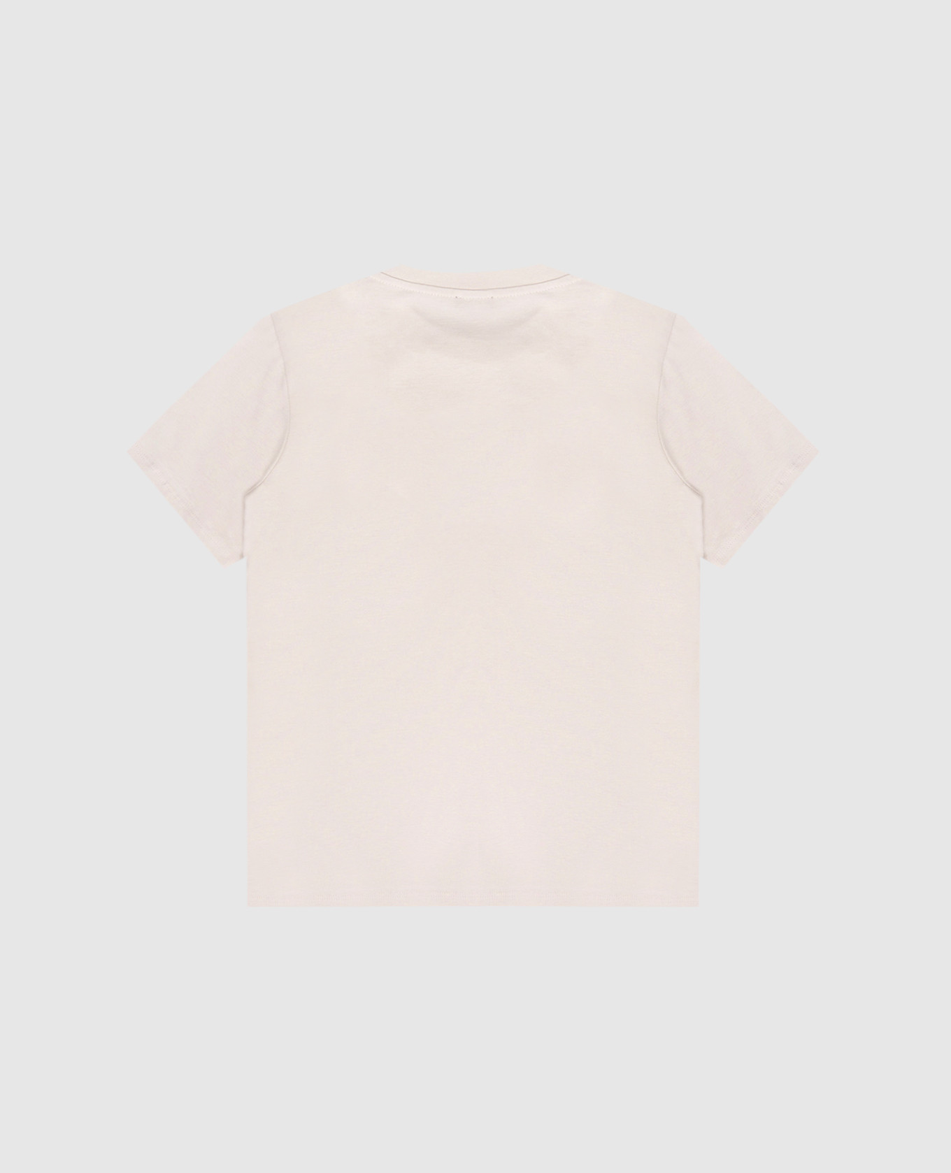 

Children's beige T-shirt with logo embroidery Balmain