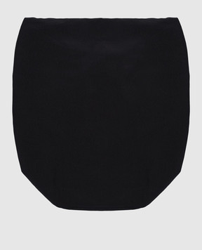 Vionnet Black draped silk scarf ACVAE13009T1169