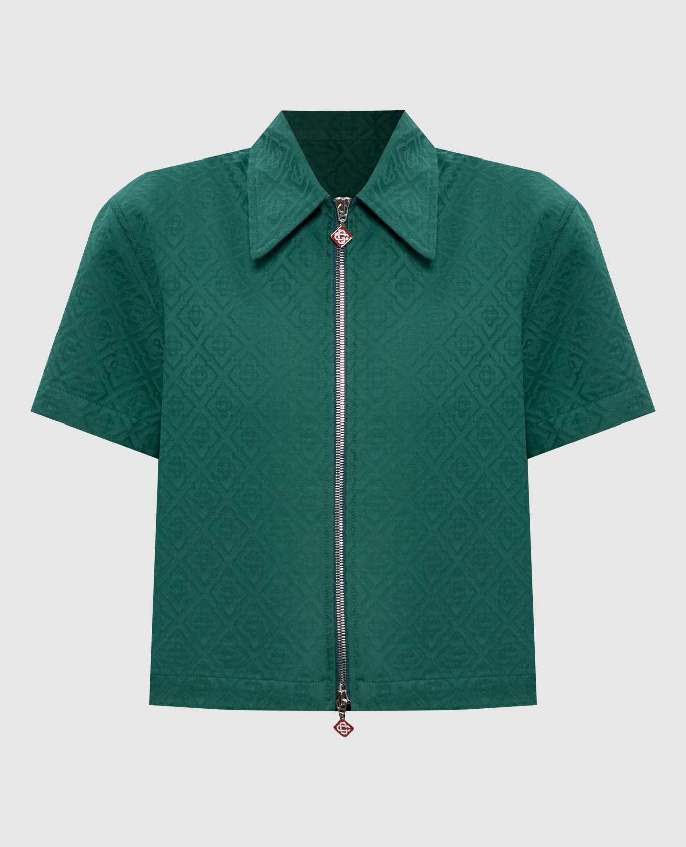 

Green short-sleeved patterned jacket Casablanca