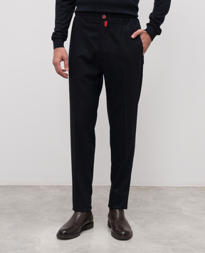 Kiton Blue wool pants UPLACK0124G