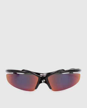 Balenciaga Black Turbo D-frame sunglasses with mirror effect 847020T0007