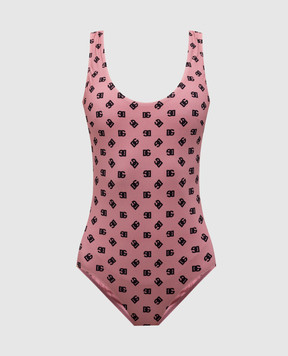 Dolce&Gabbana Pink swimsuit with logo print O9A46JON02A