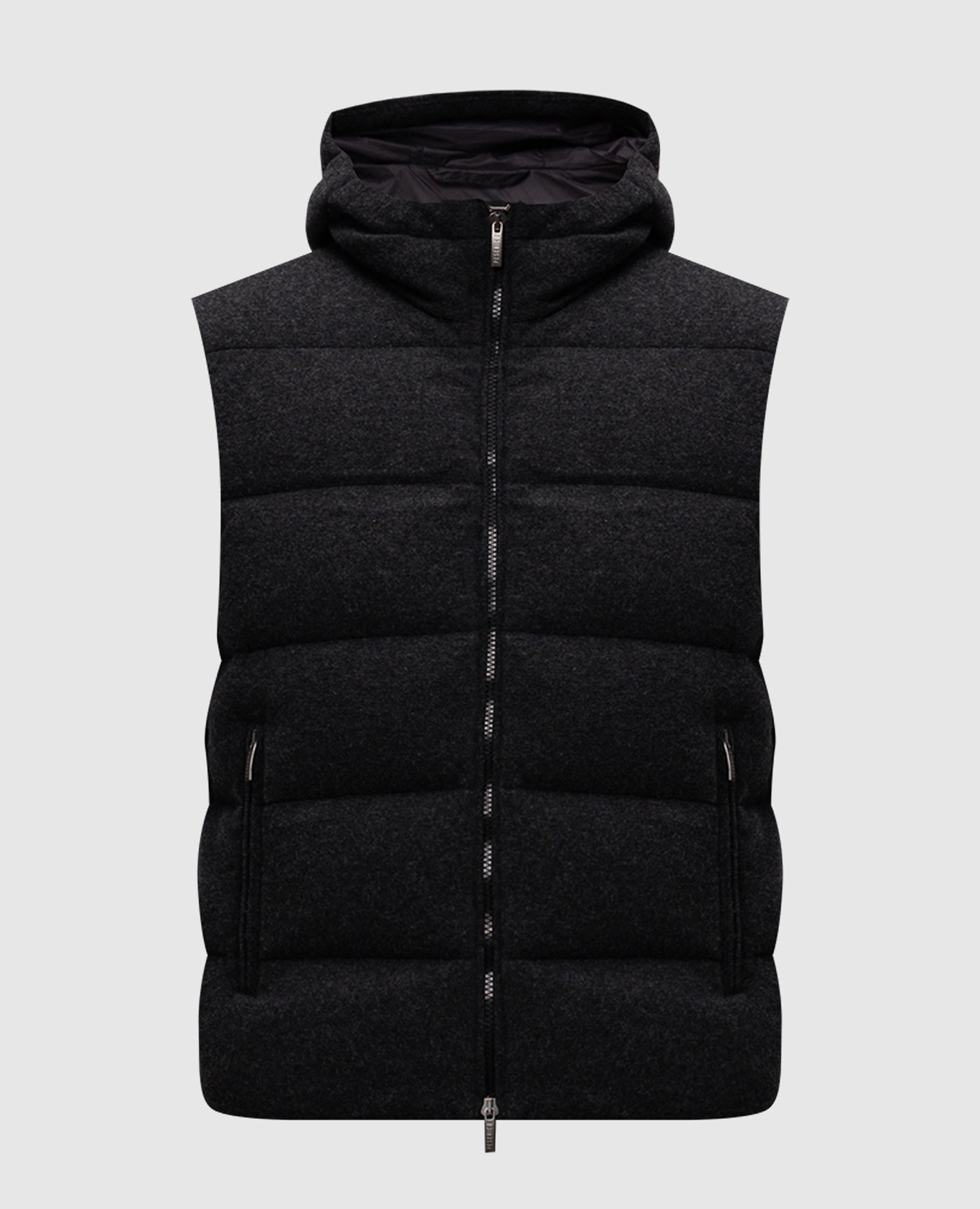 

Gray down vest made of wool and cashmere Peserico, Grey
