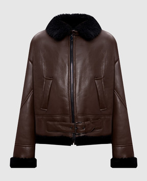 Babe Pay Pls Brown sheepskin coat 2315ELONGMACHER