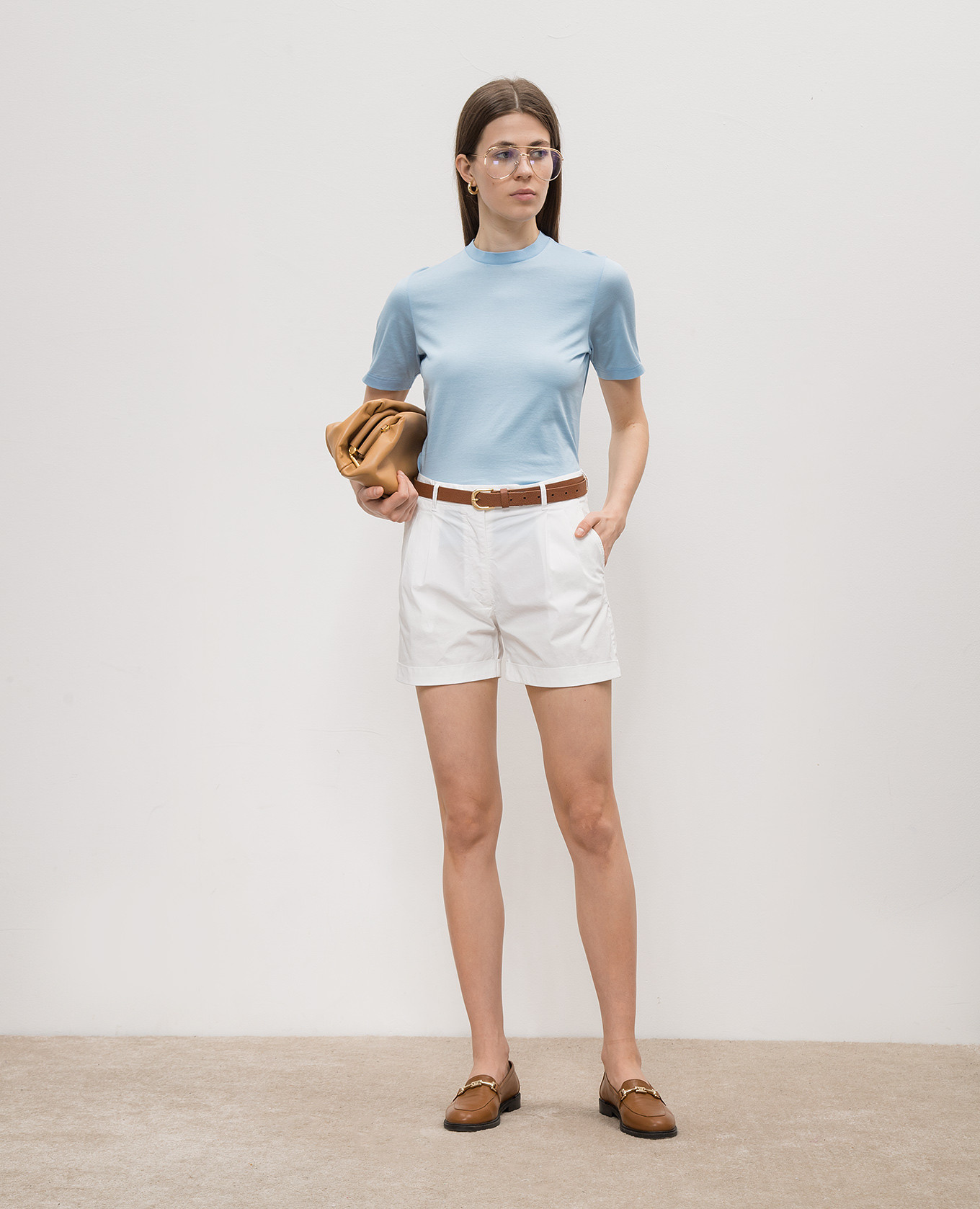 White shorts with lapels Enrico Mandelli 2