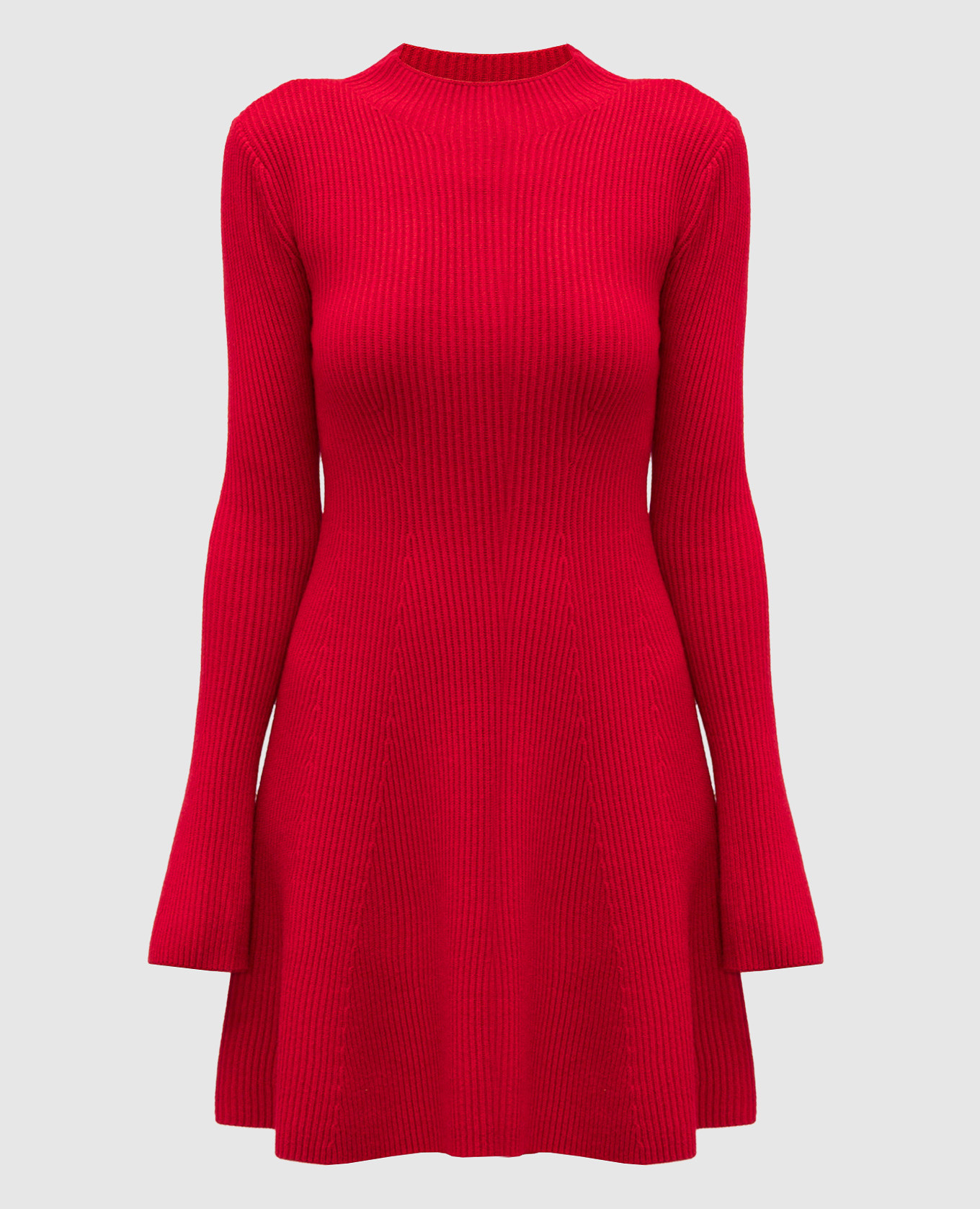 Red mini dress with wool Twinset