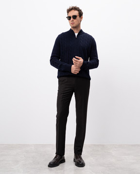 Cashmere&Whiskey Blue cashmere jumper MU9641307341TR
