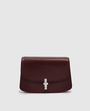 The Row Burgundy leather cross-body bag Sofia 8.75 W1504L39