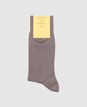 CDLP Grey socks with logo MSO006122201