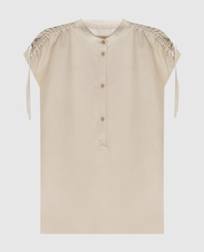Woolrich Beige blouse with drawstrings CFWWSI0215FRUT3043