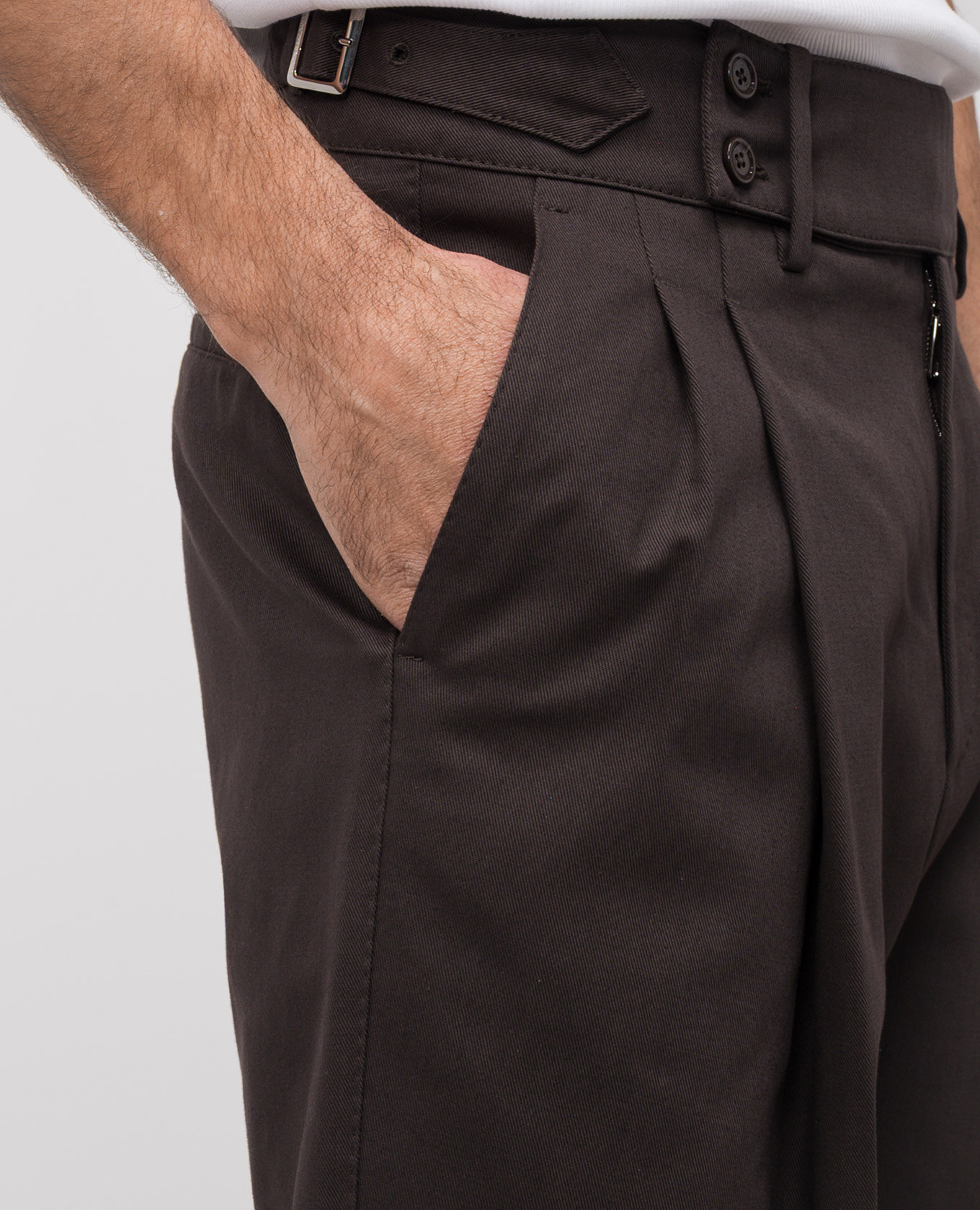 Brown trousers with lapels Dolce&Gabbana 5