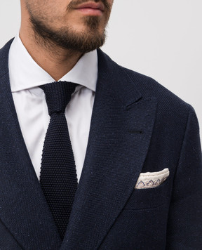 Brunello Cucinelli Blue silk tie MI8700018P