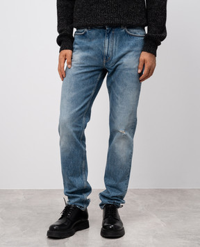 Givenchy Blue jeans with holes BM51HB5YB6