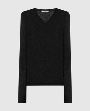 The Row Isaora gray cashmere pullover 8568Y556