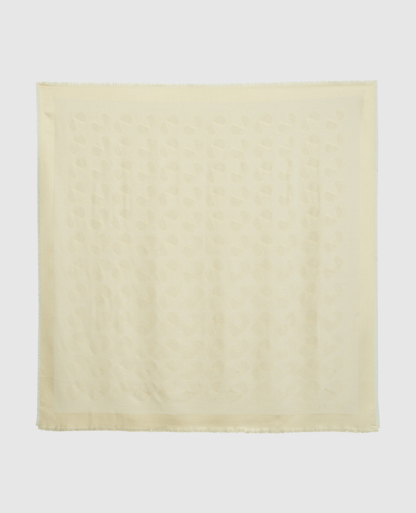 

Golden VLogo Signature silk and wool scarf Valentino
