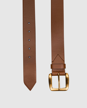 J&M DAVIDSON Bonny brown leather belt BBMD0XXSCXX