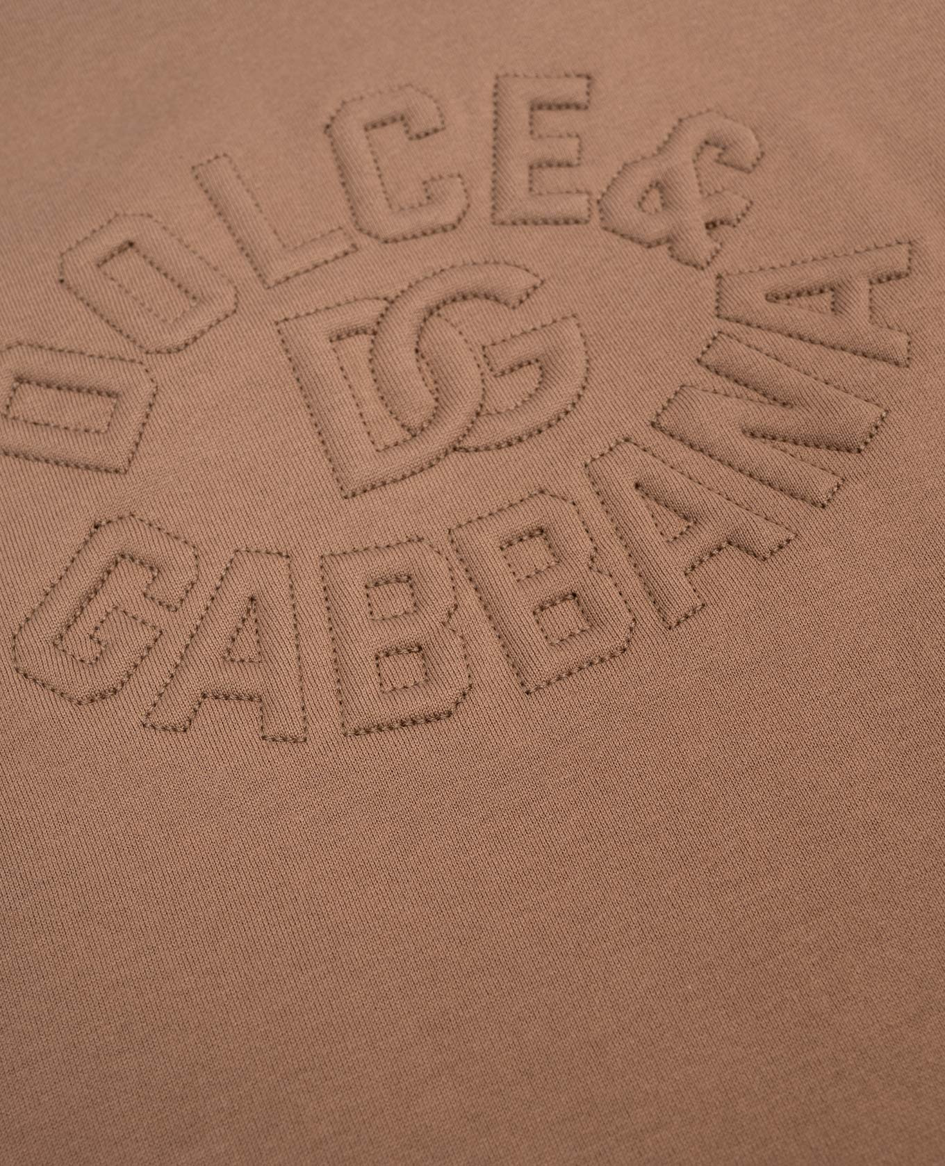 

Children's brown T-shirt with logo Dolce&Gabbana