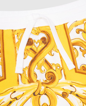 Dolce&Gabbana Children's white skirt in Majolica print L5JIA4II7DJ812+
