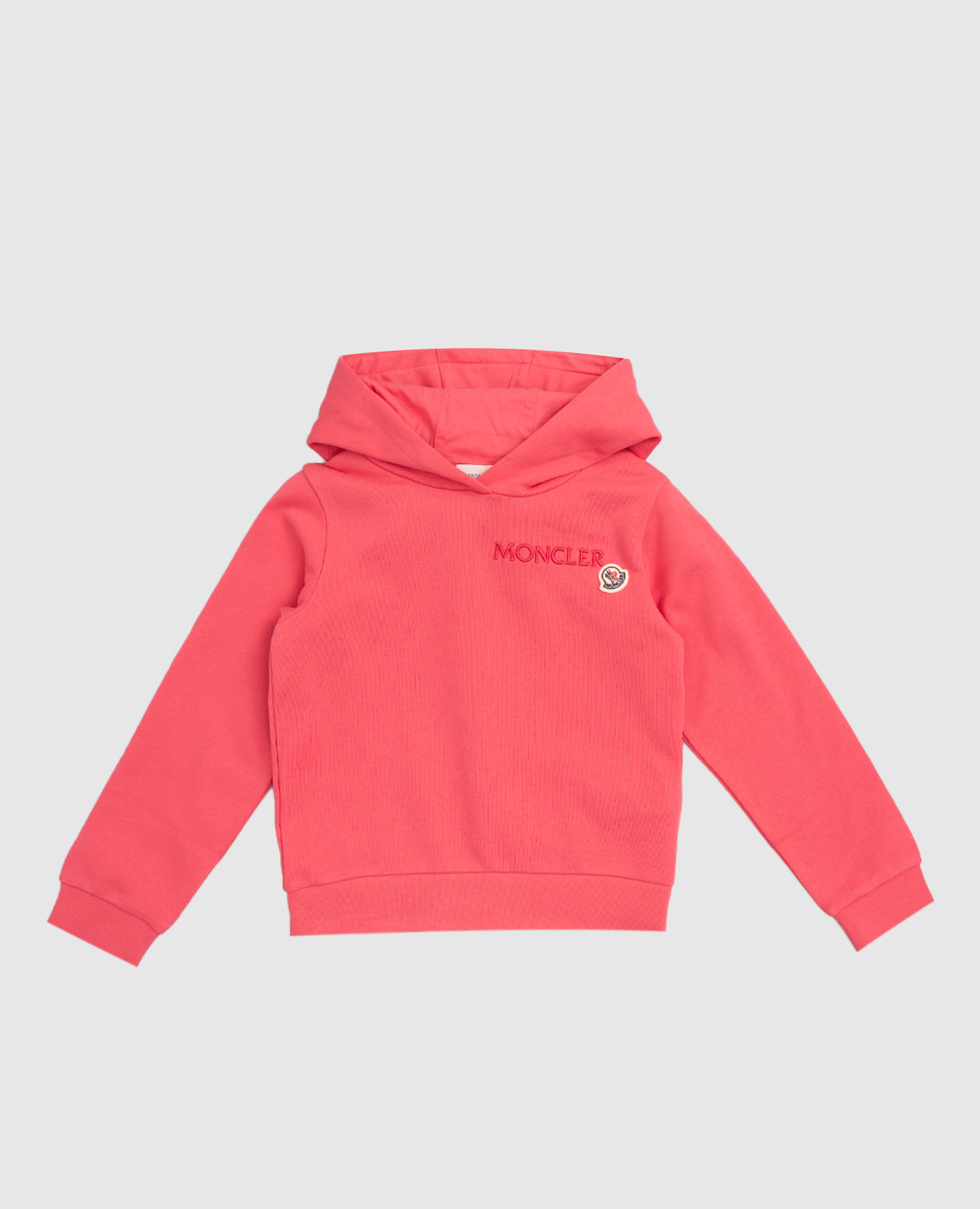 Children&#39;s pink hoodie with logo Moncler ENFANT