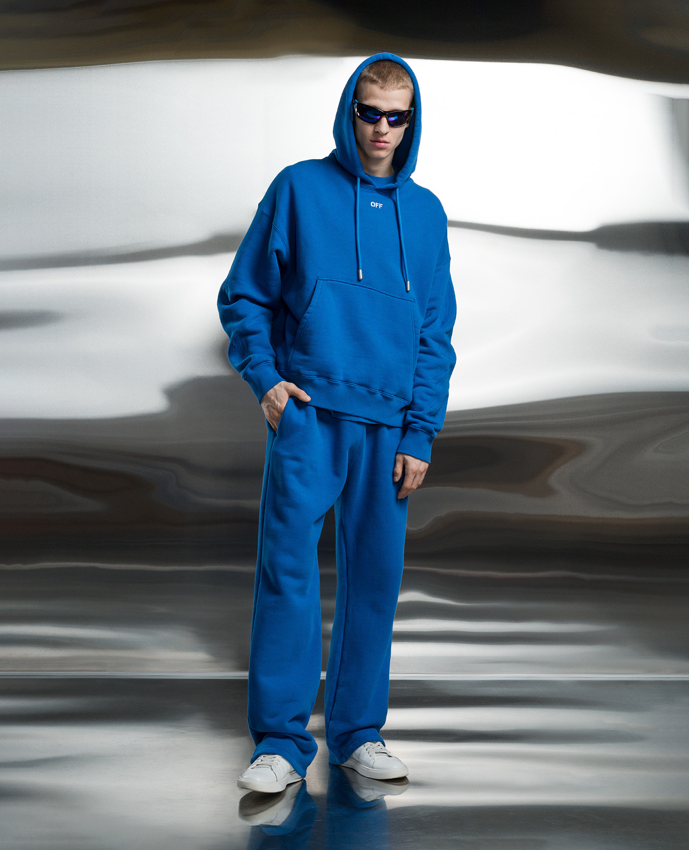 Blue sweatpants with Off embroidery Off-White 2