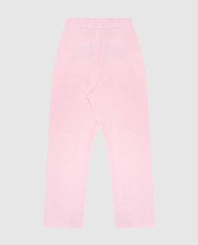 Balmain Children's pink sweatpants with branded rivets BW6A20Z0114