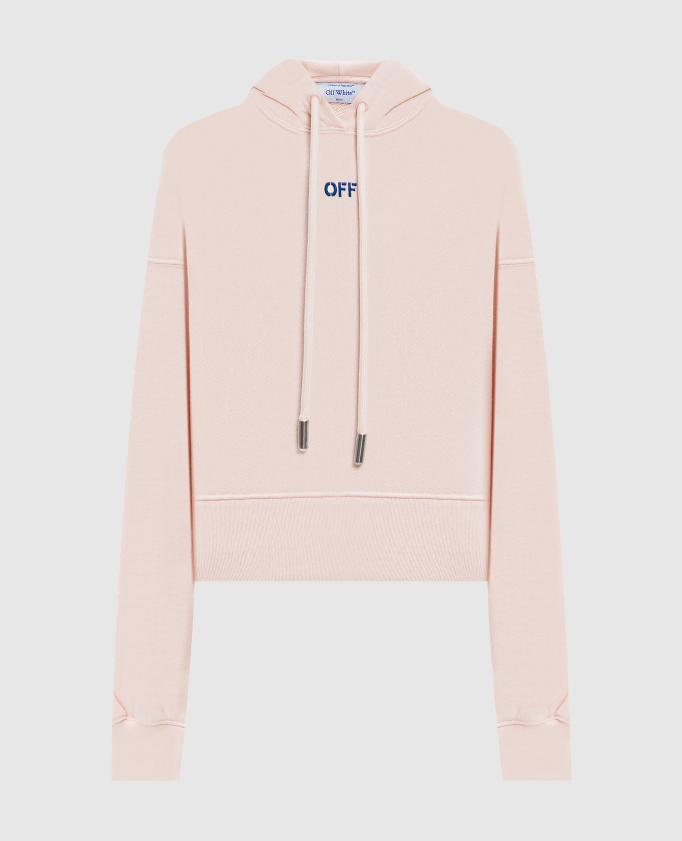 

Pinkflower cropped hoodie with Off logo embroidery Off-White, Pink