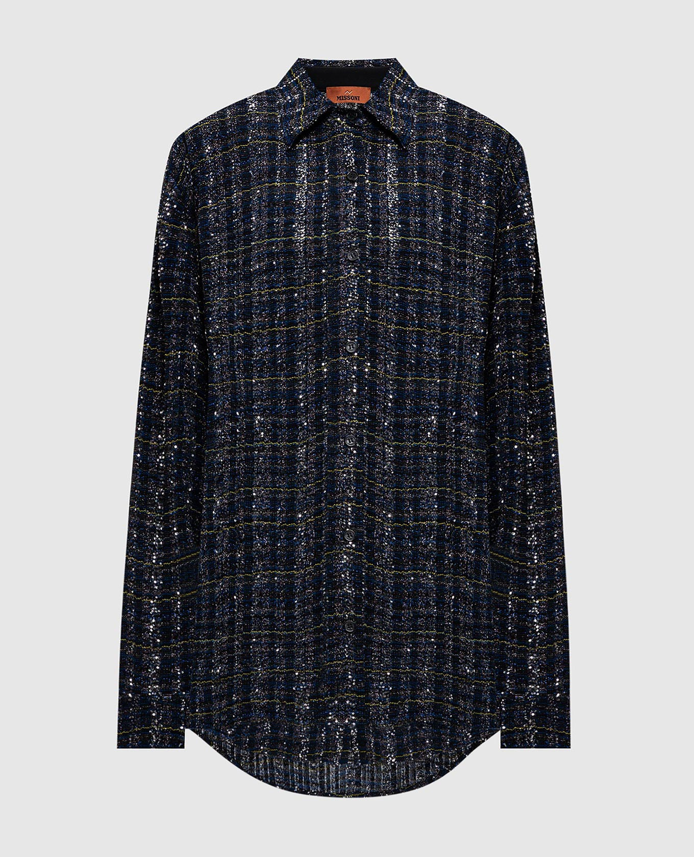 

Blue blouse with sequins and lurex Missoni